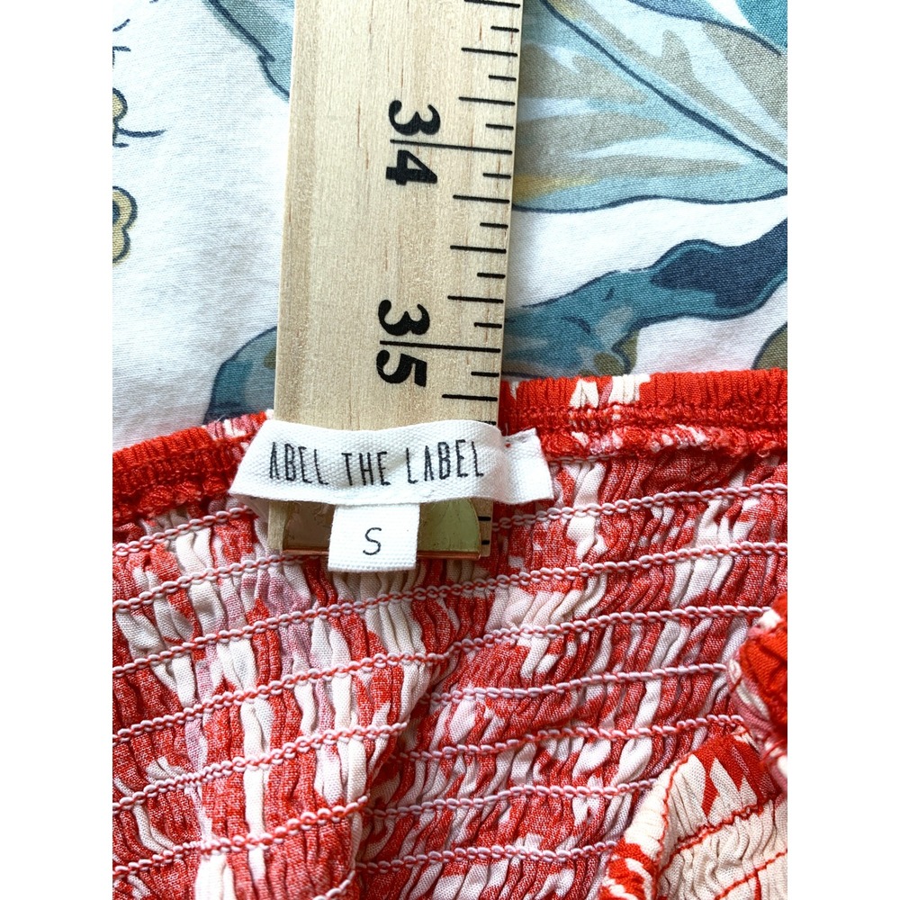 Abel the Label Anthropologie Charlotte Floral Maxi Dress S Strapless Tiered Boho - Picture 13 of 16